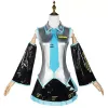 Ny 2D Anime Cosplay Costume för Woman Costume Mikus Patent Leather Costume Dr Men Ladies Suit Anime Sexy Cosplay V4lk#