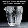 Cups Saucers Crystal Snow Glass Tea Set Heat-resistant Thickened Non Hand Pouring Glazed Fair Cup Chahai Gift