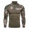 mens US Tactical Combat Black T-Shirt Lg Sleeve CP Camoue Airsoft Shirts Cam Hunting Clothing Y2sZ#