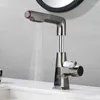 Krany kuchenne łazienka basen kran mosiężny cyfrowy wyświetlacz Watertall Tap zimno i podnoszenie wody