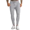 Männer Jogginghose Bleistift Hosen Slim Fit Kordelzug Elastische Taille Männer Workout Lässige Jogger Täglichen Tragen Y82O #