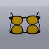 النظارات الشمسية خلات الجودة المصنوعة يدويًا نساء من الرجال UV400 حماية مع Case Oculos Lemtosh