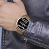 Armbandsur unika wach personlighetskvartsklockor för män titta klocka armbandsur gåva hjärtslag linje original man män mäns