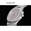 Märke Sapphire Mechanical Watch Tw Factory 40mm 324SC Automatisk rörelse full is lyx pp frysta diamant