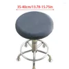 Housses de chaise, couvre-tabouret rond élastique, pivotant, relevable, coussin de siège de barre, couleur unie, protecteur de salle à manger