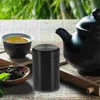 Bouteilles de stockage 2 pièces Mini thé Caddy boîte en vrac théière pot en métal récipients alimentaires réservoir d'accessoires à la maison