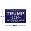 9*6 cm Donald Trump 2024 Patche haftowe sztuka rzemiosło odznaka łatki Emblematy taktyczne opaski do ubrań Akcesoria Patche 11 ll