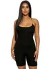 Kliou schwarz Skinny Spaghetti Strap Ärmel Straße Frau Strampler klassische Bar Club Bodyc Overalls Körper Femme Hot Y51Z #