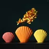 Vases Elegant Ceramic Shell Shape Vase Pot Creative Design Home Office Art Decor