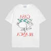 T-shirt da uomo firmate T-shirt casual Casablanca Summer Casablanca T-shirt a maniche corte con stampa di frutta tropicale C1KO