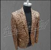 hot 2021 New Men's Fr Leopard Suit Jacket Korean Versi Men Small Blazer Nightclub Games Singer Stage Costumes M9it#