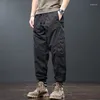 Pantalones para hombres Cargo para hombres 2024 Primavera Verano Multi bolsillos Ropa de trabajo Pantalones de jogging Masculino juvenil 97% algodón suelto Hip-Hop Streetwear