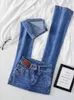 Damesjeans Skinny Hight Taille Split Flare Jeans Koreaanse Street chic Casual Stretch Denim Broek Vrouw Oversize 4xl Bell Bottom Kot Pantolon 24328