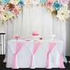 Bord kjol randstil täcka bordsartiklar tyg rektangel duschar bröllop baby bordduk dekor födelsedag p x5f2