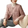 2023 NY Down Cott Jacket Women Autumn Winter Coat Tops Fi Lingge LG Sleeved Casual Outerwear Lätt lätt att bära P5JW#