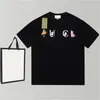 Designer heren T-shirts Mode zwart en wit Klassiek merk Alfabet Print Casual korte mouw 100% katoen ademend