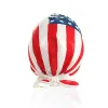 Rzeźby Moquerry American Flag Flag Statues Rzeźba Dekoracyjna ludzka replika Patriotyczna Kreatywna ludzka głowa Halloween