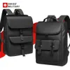 Swiss Business Fashion Multifunktionsrucksack mit USB Schule 15,6 Zoll Laptop Reiserucksack für Herren Mochila