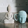 Tasses Tasse à café Tathagata Bouddha Forme Tête de Bouddha Durable Céramique Facile à Utiliser