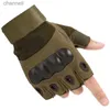 Rękawiczki taktyczne 2023 Hot Sales Outdoor Airsoft Sport Half Finger Type Men Bojowal