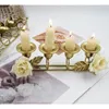 Candle Holders Metal Holder Flower Ornaments For Wedding Dining Table Romantic Dinner 87HA