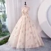 Роскошная цветочная вышивка длинные вечерние свадебные платья для свадебных съемки.