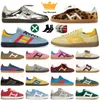 2024 New Wales Bonner Casual Shoes Pony Leopard Silver Vegan Indoor Handball Spezial Shoes Pony Cream White Monogram 00s Designer Womens Mens Sneaker Trainers