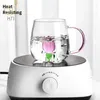 Vinglas 3D Creative Glass Cups Transparenta muggar med handtag kaffekopp Söta vattenflaskor Värmebeständiga mjölkkupéfestivalgåvor