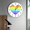 Wall Clocks Lgbt Pride Love Clock Modern Design Living Room Decoration Kitchen Mute Watch Home Interior Decor