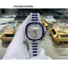 Customized Luxury t Sapphire Watch 5711 Fully Automatic Ice Cube Skeleton 18k Gold Vvs Moissanite Diamond Watches