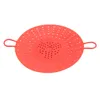 Ensembles de batterie de cuisine 2 pièces Insert de panier de légumes à vapeur en silicone pour autocuiseurs multicuiseurs micro-ondables rouge