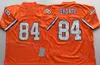 후퇴 축구 27 Steve Atwater Jersey 1994 1997 Retro 30 Terrell Davis 84 Shannon Sharpe 49 Dennis Smith 75 주년 기념일 빈티지 Orange White Navy Blue Team