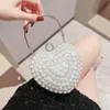 Pearls Rhinestones Clutch Love Small Bags Women Tote Rose Women Bags Fairy Vacation Bags Crossbody Women's Bags 041324-11111