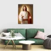 Modern Art Portrait Oil Paintings Jesus Christ Handmade Beautiful Christian Painting Canvas Artwork Living Room Wall Decor