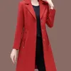 fi Beautiful Slim Windbreaker Women's Spring And Autumn New This Year's Popular Lg Solid Color Thin Ladies Jacket Outcoat p7Ju#