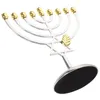 Candle Holders 7/9 Branch Menorah Holder Hanukkah Candlestick Jewish Stand Chanukah Festival Party Decoration