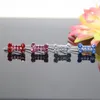 Dog Apparel Pet Supplies Bone Shape Metal Rhinestone Hair Barrette Clips Hairpins