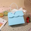 10/20Pcs Fresh Pearl Bag Candy Box With Handle Wedding Sweet Favor Gift Packaging Box With Butterfly Bow Birthday Party Supplies 240322