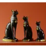 Sculptures Chat égyptien résine artisanat vintage décor à la maison moderne vintage Baster déesse dieu pharaon figurine statue pour ornements de table cadeau