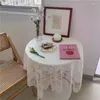 Table Cloth Lace Tablecloth White Bedside Row Frame Coffee With Cover Small Fresh Square Stall F6S3019