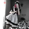 Japońska urocza kawiarnia Nightdr Seksowna francuska kostium pokojówki słodka gotycka lolita dr anime cosplay pokojówka mundury dla kobiet t08z#