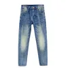 Neue Männer Jeans High-End-Retro Nostalgie Gerade Bein Männer Hosen Mi Casual Slim-Fit Versi Busin Stretch Denim Hosen O2Vw #