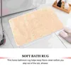 バスマットふわふわ吸収床床マット浴室のための柔らかい敷物対皮の挽いたカーペット/マットポリエステル（ポリエステル）洗えるラグ