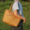 Schoudertassen Japanse str tas geweven literaire artistieke dames schoudertas strand str tas activiteit karakteristiek cadeau bagstylishhandbagsstore