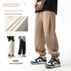 Men's Pants 2024 Spring Summer Men Sweatpant Unisex Solid Color Loose Retro Hip Hop Tracksuit Brand Streetwear Jogging Women