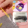 Knitting TLKKUE Knitting Crochet Hooks Set With Bag Wool Yarn Knitting Kits Crochet Knit Tool Set Hand Sewing Hook For Sweater Scarf