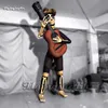 Increíble personaje de dibujos animados de Halloween Inflable Animación de Héctor Rivera Coco Músico fallecido con una guitarra para el Día de Muertos