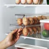 Bins 12/14/21 Grids Egg Storage Box Egg Tray Containers Kitchen Refrigerator Eggs Transparent Dispenser Airtight Fresh Preservation