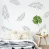 Stickers 36Pcs Boho Leaf Botanical Fern Wall Sticker Tropical Palm Leaves Jungle Forest Wall Decal Living Room Playroom Vinyl Decor