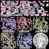 Décorations 10000pcs 2x4 mm rectangleshaped brillant AB couleurs autocollants ongles hauts brillants diamants nailaux décoration scintillants décoration décoration